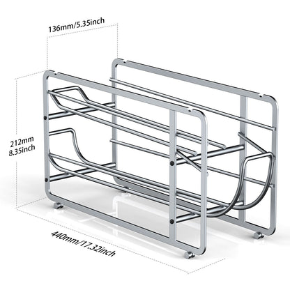 Soda Can Organizer Storage Rack, 2 Pack Stackable Beverage Soda Can Dispenser Organizer Holder for Refrigerator, Cabinet, Pantry - 7DAY'S