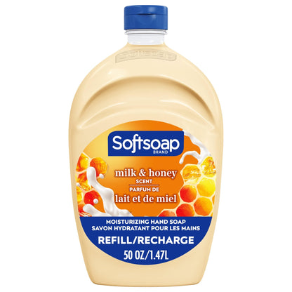 Softsoap Antibacterial Liquid Hand Soap Refill, White Tea & Berry Scented Hand Soap, 50 Ounce(Packaging May Vary) - 7DAY'S