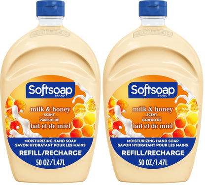 Softsoap Antibacterial Liquid Hand Soap Refill, White Tea & Berry Scented Hand Soap, 50 Ounce(Packaging May Vary) - 7DAY'S