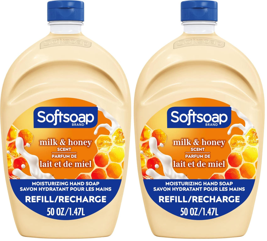 Softsoap Antibacterial Liquid Hand Soap Refill, White Tea & Berry Scented Hand Soap, 50 Ounce(Packaging May Vary) - 7DAY'S