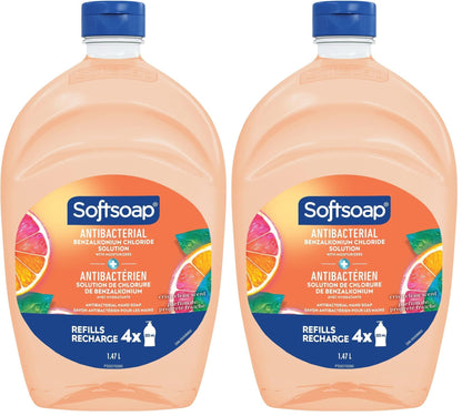 Softsoap Antibacterial Liquid Hand Soap Refill, White Tea & Berry Scented Hand Soap, 50 Ounce(Packaging May Vary) - 7DAY'S