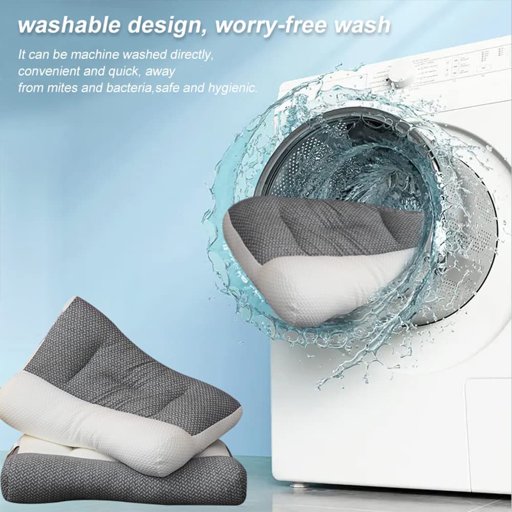 Sohobloo Neck Pillow,Super Ergonomic Pillow - Protect Your Neck and Spine,Ergonomic Pillows for Sleeping Neck,Ergonomic Pillows for Sleeping,Neck Support Pillows for Sleeping (15.7''*23.6'' - Gray) - 7DAY'S