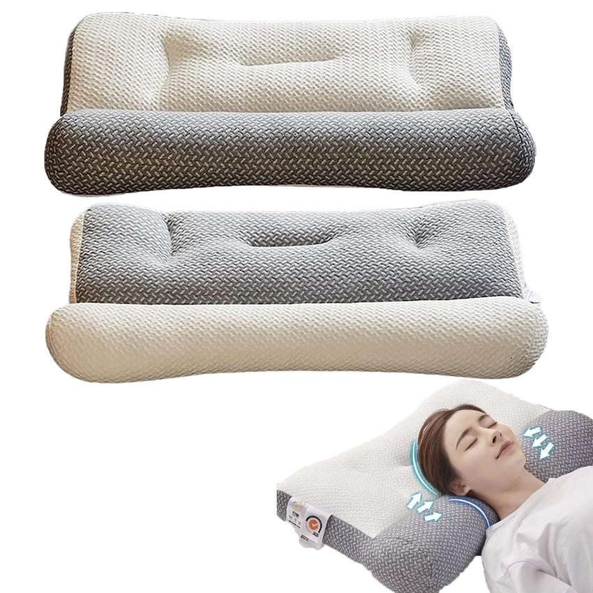 Sohobloo Neck Pillow,Super Ergonomic Pillow - Protect Your Neck and Spine,Ergonomic Pillows for Sleeping Neck,Ergonomic Pillows for Sleeping,Neck Support Pillows for Sleeping (15.7''*23.6'' - Gray) - 7DAY'S