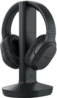 Sony Wireless RF Home Theater TV Headphones with Transmitter - 150 - ft Wireless Range, Up to 20 Hours of Play Time (Black) & Zonoz Microfiber Cleaning Cloth Bundle - 7DAY'S