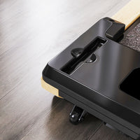 Soozier 2.5HP Walking Pad, Wood Under Desk Treadmill with Remote Control, Transport Wheels and LED Display for Home Gym Office - 7DAY'S