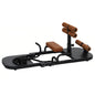 Soozier Foldable Sissy Squat Machine, Hip Thrust Machine with Push Up Stand, Multipurpose Glute Workout Equipment, Black - 7DAY'S