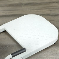 Soozier Foldable Sissy Squat Machine, Hip Thrust Machine with Push Up Stand, Multipurpose Glute Workout Equipment, White - 7DAY'S