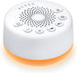 Sound Machine Easysleep White Noise Machine with 25 Soothing Sounds and Night Lights with Memory Function 32 Levels of Volume and 5 Sleep Timer Powered by AC or USB for Sleeping Relaxation (White) - 7DAY'S
