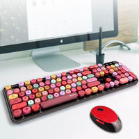 Spring Multi Wireless Keyboard And Mouse Set - 7DAY'S