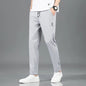 Spring Summer Waist Drawing Solid Color Thin Business Casual Trousers Outdoor Elastic Breathable Straight Tube Sneaker - 7DAY'S