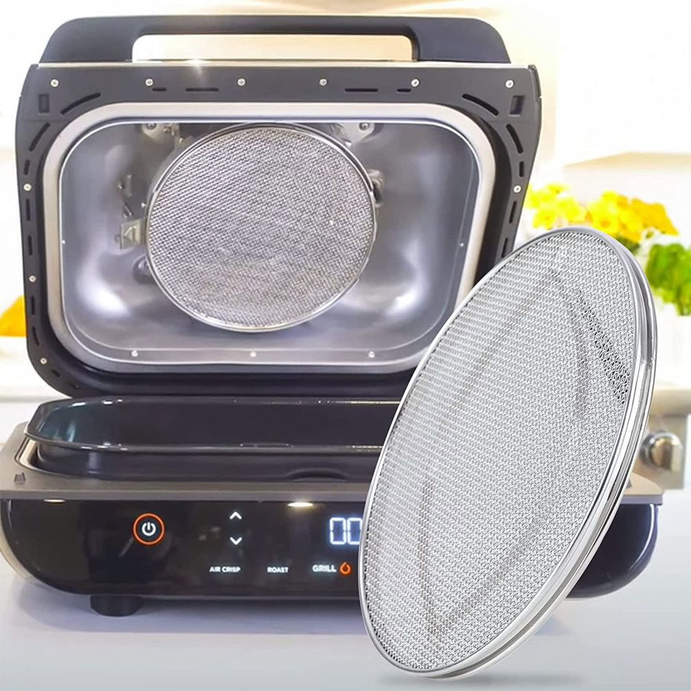 Stainless Steel Splatter Shield for Ninja Foodi FG550, Air Fryer Accessories for Ninja Foodi 5 - in - 1 Indoor Grill - 7DAY'S