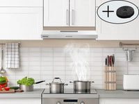 Stainless Steel Under Cabinet Range Hood Vent Cooking 230 CFM Kitchen 3 Speed cooker hood - 7DAY'S