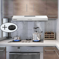 Stainless Steel Under Cabinet Range Hood Vent Cooking 230 CFM Kitchen 3 Speed cooker hood - 7DAY'S