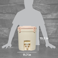 STANLEY Adventure 2 Gallon Fast Flow Water Jug, Ice Water Dispenser, Insulated Beverage Cooler with Easy Pour Spigot and Latched Foam Lid - 7DAY'S