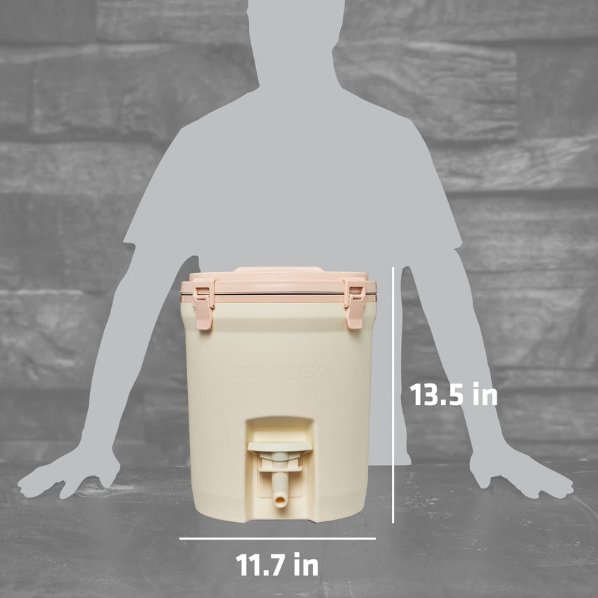 STANLEY Adventure 2 Gallon Fast Flow Water Jug, Ice Water Dispenser, Insulated Beverage Cooler with Easy Pour Spigot and Latched Foam Lid - 7DAY'S