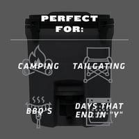 STANLEY Adventure 2 Gallon Fast Flow Water Jug, Ice Water Dispenser, Insulated Beverage Cooler with Easy Pour Spigot and Latched Foam Lid - 7DAY'S