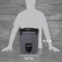 STANLEY Adventure 2 Gallon Fast Flow Water Jug, Ice Water Dispenser, Insulated Beverage Cooler with Easy Pour Spigot and Latched Foam Lid - 7DAY'S