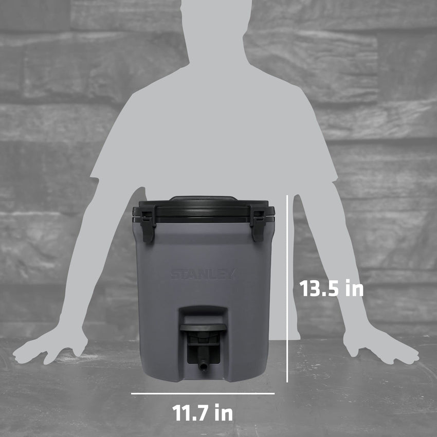 STANLEY Adventure 2 Gallon Fast Flow Water Jug, Ice Water Dispenser, Insulated Beverage Cooler with Easy Pour Spigot and Latched Foam Lid - 7DAY'S