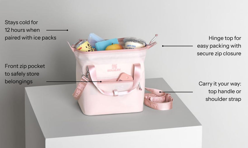 Stanley All Day Julienne Soft Cooler Bag and Lunch Box | Insulated Travel Bag with Zipper | BPA - Free - 7DAY'S
