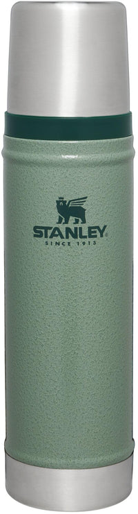 Stanley Classic Legendary Vacuum Bottle 1.1 qt | Wide Mouth with Leakproof Cup Lid | Keep Drinks Hot or Cold | Packable for Travel | Insulated Stainless Steel Thermos | BPA - Free | Hammertone Lake - 7DAY'S