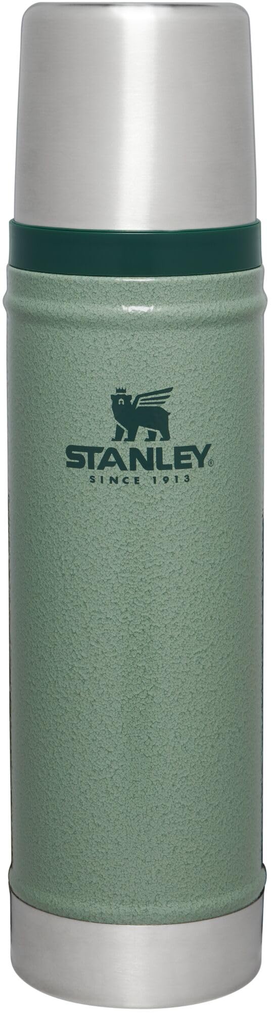 Stanley Classic Legendary Vacuum Bottle 1.1 qt | Wide Mouth with Leakproof Cup Lid | Keep Drinks Hot or Cold | Packable for Travel | Insulated Stainless Steel Thermos | BPA - Free | Hammertone Lake - 7DAY'S