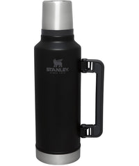 Stanley Classic Legendary Vacuum Bottle 1.1 qt | Wide Mouth with Leakproof Cup Lid | Keep Drinks Hot or Cold | Packable for Travel | Insulated Stainless Steel Thermos | BPA - Free | Hammertone Lake - 7DAY'S