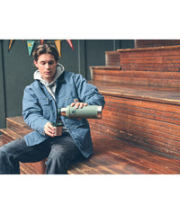 Stanley Classic Legendary Vacuum Bottle 1.1 qt | Wide Mouth with Leakproof Cup Lid | Keep Drinks Hot or Cold | Packable for Travel | Insulated Stainless Steel Thermos | BPA - Free | Hammertone Lake - 7DAY'S