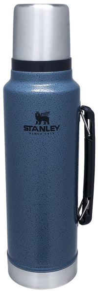 Stanley Classic Legendary Vacuum Bottle 1.1 qt | Wide Mouth with Leakproof Cup Lid | Keep Drinks Hot or Cold | Packable for Travel | Insulated Stainless Steel Thermos | BPA - Free | Hammertone Lake - 7DAY'S