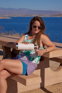 Stanley Classic Legendary Vacuum Bottle 1.1 qt | Wide Mouth with Leakproof Cup Lid | Keep Drinks Hot or Cold | Packable for Travel | Insulated Stainless Steel Thermos | BPA - Free | Hammertone Lake - 7DAY'S