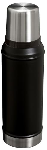 Stanley Classic Legendary Vacuum Bottle 1.1 qt | Wide Mouth with Leakproof Cup Lid | Keep Drinks Hot or Cold | Packable for Travel | Insulated Stainless Steel Thermos | BPA - Free | Hammertone Lake - 7DAY'S