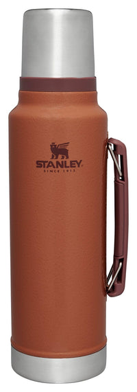 Stanley Classic Legendary Vacuum Bottle 1.1 qt | Wide Mouth with Leakproof Cup Lid | Keep Drinks Hot or Cold | Packable for Travel | Insulated Stainless Steel Thermos | BPA - Free | Hammertone Lake - 7DAY'S