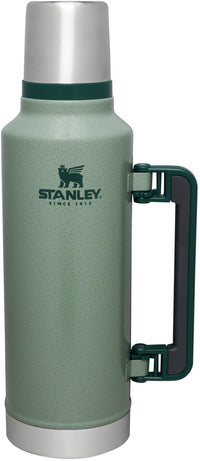 Stanley Classic Legendary Vacuum Bottle 1.1 qt | Wide Mouth with Leakproof Cup Lid | Keep Drinks Hot or Cold | Packable for Travel | Insulated Stainless Steel Thermos | BPA - Free | Hammertone Lake - 7DAY'S