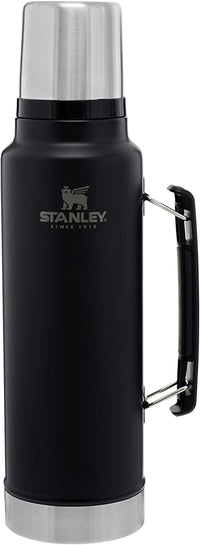 Stanley Classic Legendary Vacuum Bottle 1.1 qt | Wide Mouth with Leakproof Cup Lid | Keep Drinks Hot or Cold | Packable for Travel | Insulated Stainless Steel Thermos | BPA - Free | Hammertone Lake - 7DAY'S