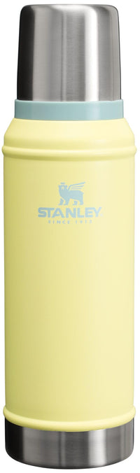 Stanley Classic Legendary Vacuum Bottle 1.1 qt | Wide Mouth with Leakproof Cup Lid | Keep Drinks Hot or Cold | Packable for Travel | Insulated Stainless Steel Thermos | BPA - Free | Hammertone Lake - 7DAY'S