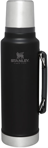 Stanley Classic Legendary Vacuum Bottle 1.1 qt | Wide Mouth with Leakproof Cup Lid | Keep Drinks Hot or Cold | Packable for Travel | Insulated Stainless Steel Thermos | BPA - Free | Hammertone Lake - 7DAY'S