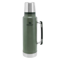 Stanley Classic Legendary Vacuum Bottle 1.1 qt | Wide Mouth with Leakproof Cup Lid | Keep Drinks Hot or Cold | Packable for Travel | Insulated Stainless Steel Thermos | BPA - Free | Hammertone Lake - 7DAY'S