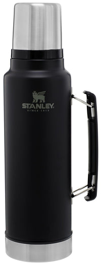 Stanley Classic Legendary Vacuum Bottle 1.1 qt | Wide Mouth with Leakproof Cup Lid | Keep Drinks Hot or Cold | Packable for Travel | Insulated Stainless Steel Thermos | BPA - Free | Hammertone Lake - 7DAY'S