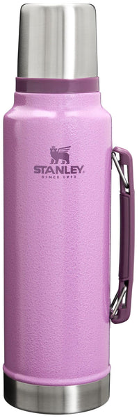 Stanley Classic Legendary Vacuum Bottle 1.1 qt | Wide Mouth with Leakproof Cup Lid | Keep Drinks Hot or Cold | Packable for Travel | Insulated Stainless Steel Thermos | BPA - Free | Hammertone Lake - 7DAY'S