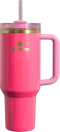 Stanley Cup 40oz with handle Stainless Steel ( Pink Parade) + free Silicone 3pcs + free 1 Extra straw - 7DAY'S