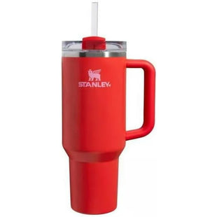 Stanley Cup 40oz with handle Stainless Steel Vacuum Insulated Tumbler Stanley Dupes Copo Termico Stanley ( Valentine's Day Red )