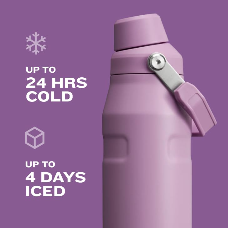 Stanley IceFlow Fast Flow Water Bottle | Angled Spout Lid | Lightweight & Leakproof for Travel & Sports | Insulated Stainless Steel | BPA - Free - 7DAY'S