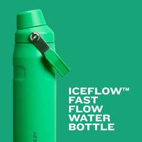 Stanley IceFlow Fast Flow Water Bottle | Angled Spout Lid | Lightweight & Leakproof for Travel & Sports | Insulated Stainless Steel | BPA - Free - 7DAY'S