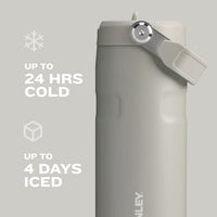 Stanley IceFlow Flip Straw 2.0 Water Bottle 24 oz | Built - In Straw for Travel and Sports | Lightweight and Leak Resistant | Insulated Stainless Steel | BPA - Free | Prickly Pear - 7DAY'S