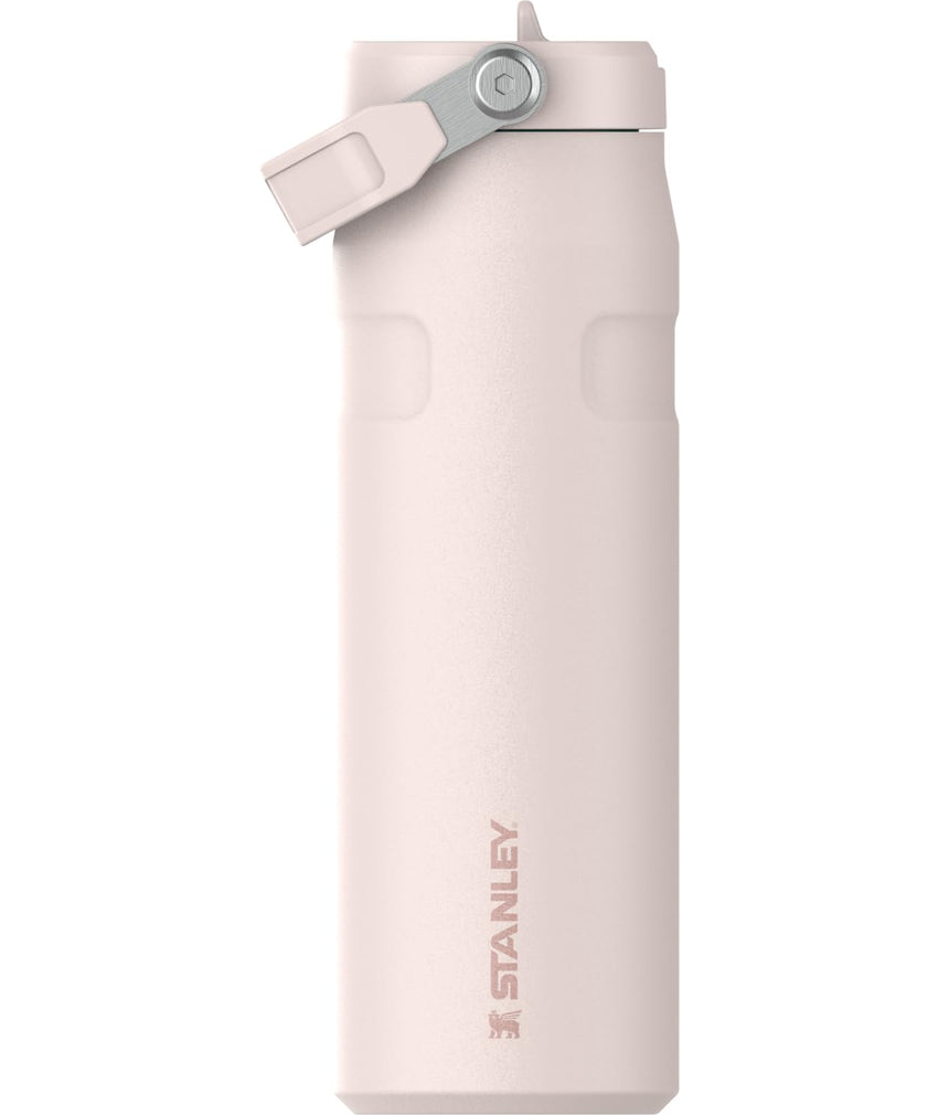Stanley IceFlow Flip Straw 2.0 Water Bottle 24 oz | Built - In Straw for Travel and Sports | Lightweight and Leak Resistant | Insulated Stainless Steel | BPA - Free | Prickly Pear - 7DAY'S