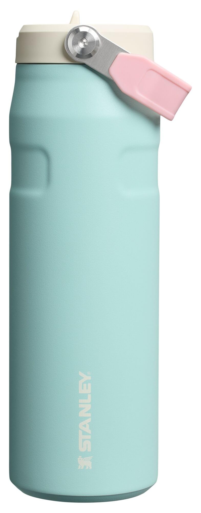 Stanley IceFlow Flip Straw 2.0 Water Bottle 24 oz | Built - In Straw for Travel and Sports | Lightweight and Leak Resistant | Insulated Stainless Steel | BPA - Free | Prickly Pear - 7DAY'S