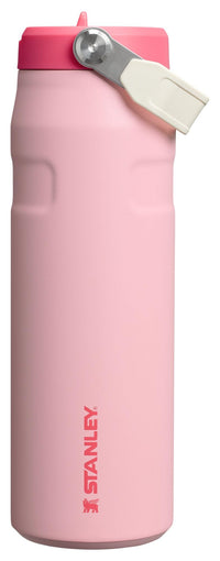 Stanley IceFlow Flip Straw 2.0 Water Bottle 24 oz | Built - In Straw for Travel and Sports | Lightweight and Leak Resistant | Insulated Stainless Steel | BPA - Free | Prickly Pear - 7DAY'S