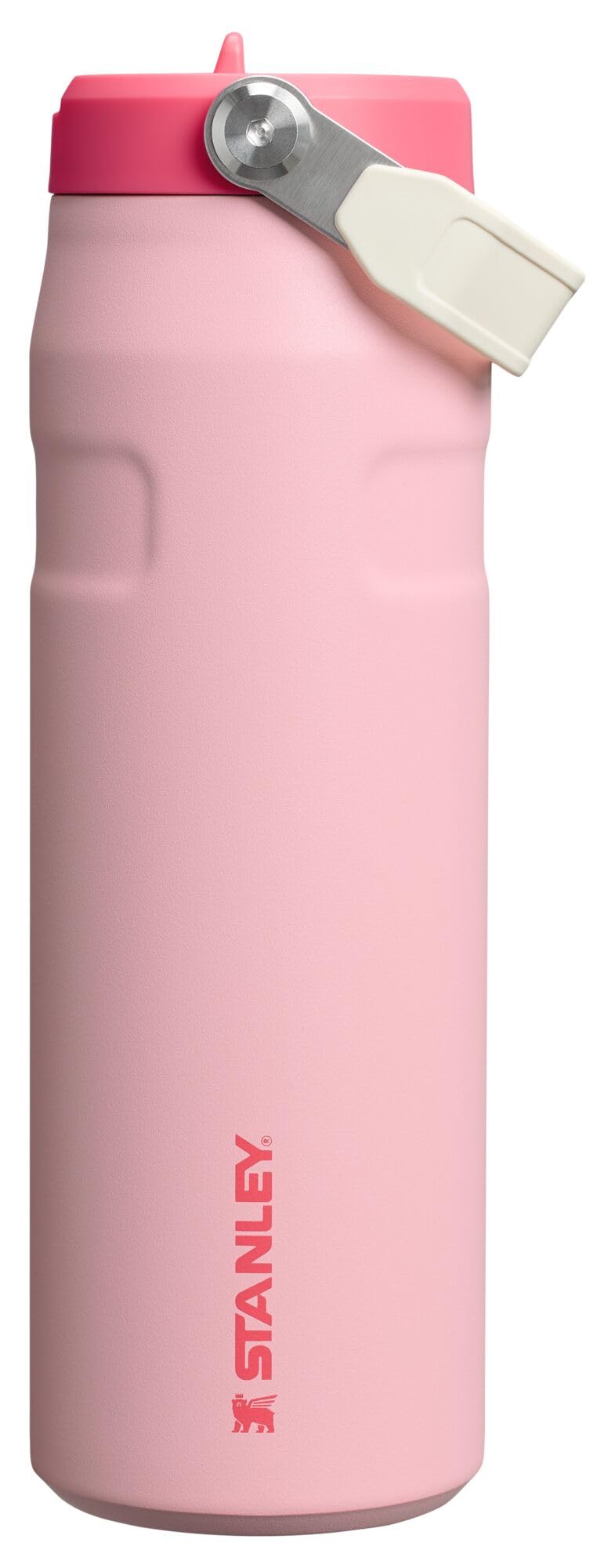 Stanley IceFlow Flip Straw 2.0 Water Bottle 24 oz | Built - In Straw for Travel and Sports | Lightweight and Leak Resistant | Insulated Stainless Steel | BPA - Free | Prickly Pear - 7DAY'S