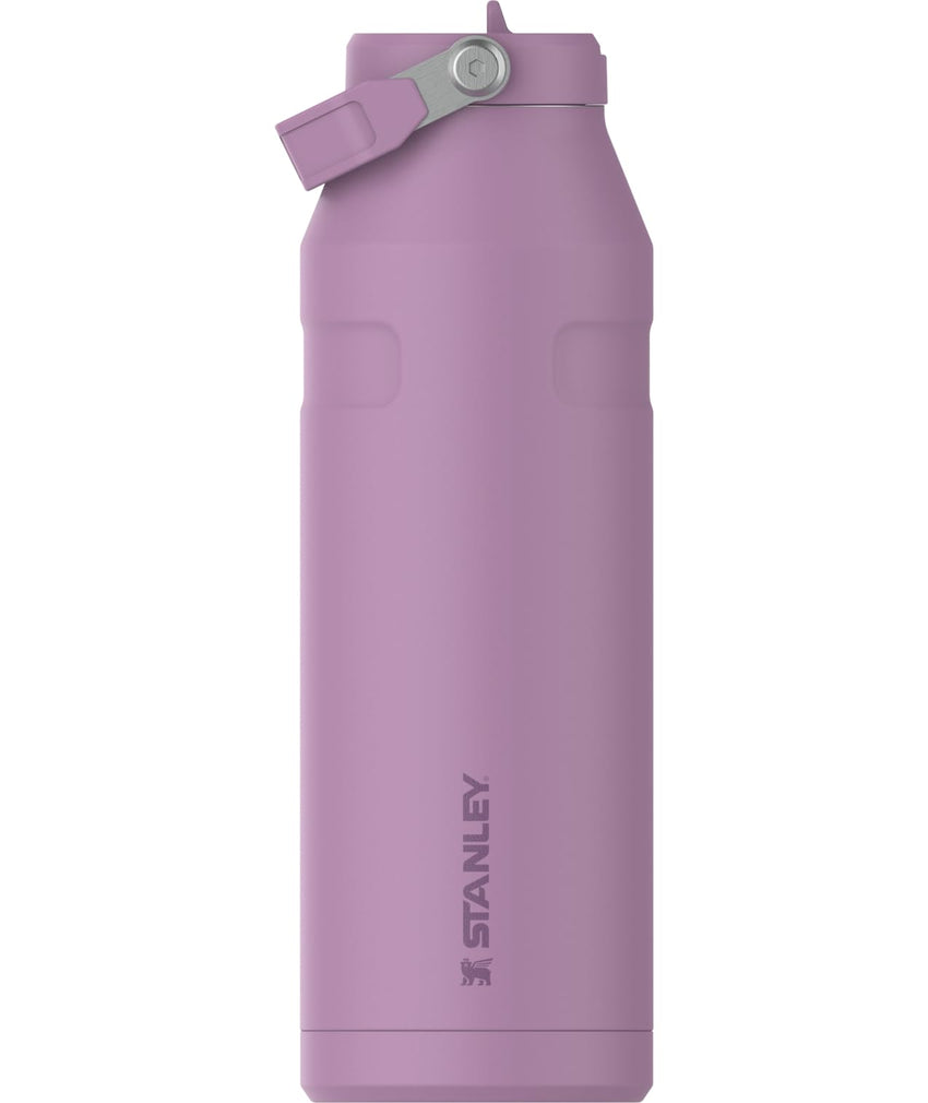 Stanley IceFlow Flip Straw 2.0 Water Bottle 24 oz | Built - In Straw for Travel and Sports | Lightweight and Leak Resistant | Insulated Stainless Steel | BPA - Free | Prickly Pear - 7DAY'S