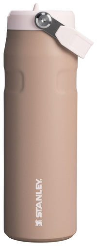 Stanley IceFlow Flip Straw 2.0 Water Bottle 24 oz | Built - In Straw for Travel and Sports | Lightweight and Leak Resistant | Insulated Stainless Steel | BPA - Free | Prickly Pear - 7DAY'S