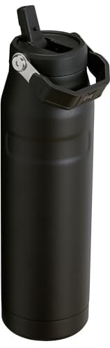 Stanley IceFlow Flip Straw 2.0 Water Bottle 24 oz | Built - In Straw for Travel and Sports | Lightweight and Leak Resistant | Insulated Stainless Steel | BPA - Free | Prickly Pear - 7DAY'S